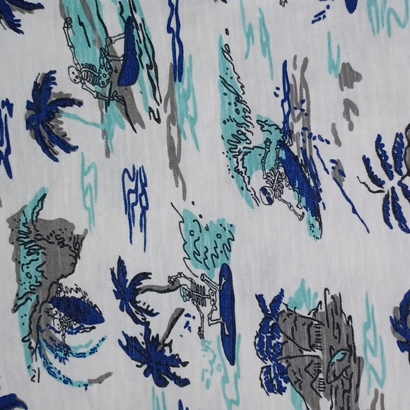 ☀️Free Planet Tank Top, Skeleton Island Print - Picture 3 of 9